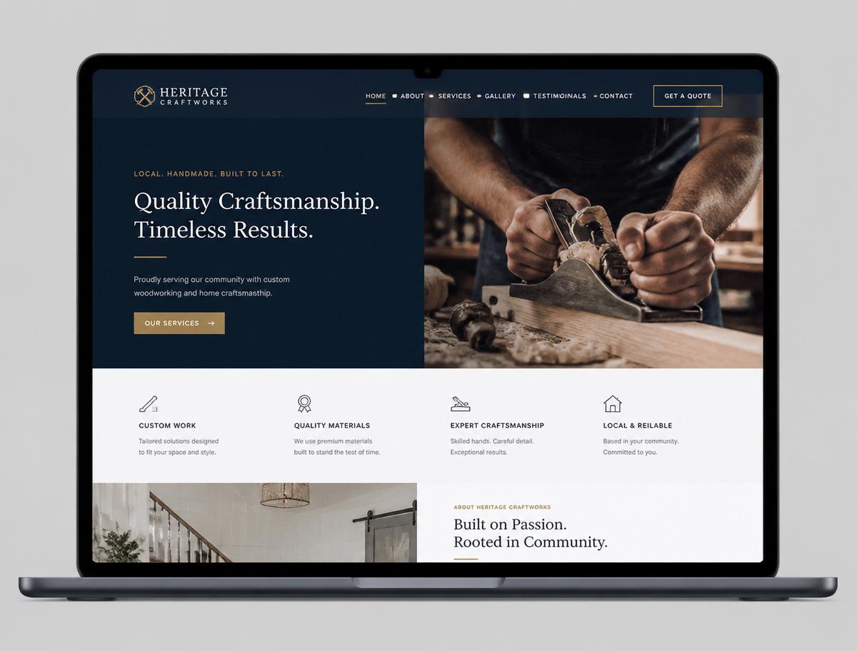 Moderniser la présence en ligne d'un artisan